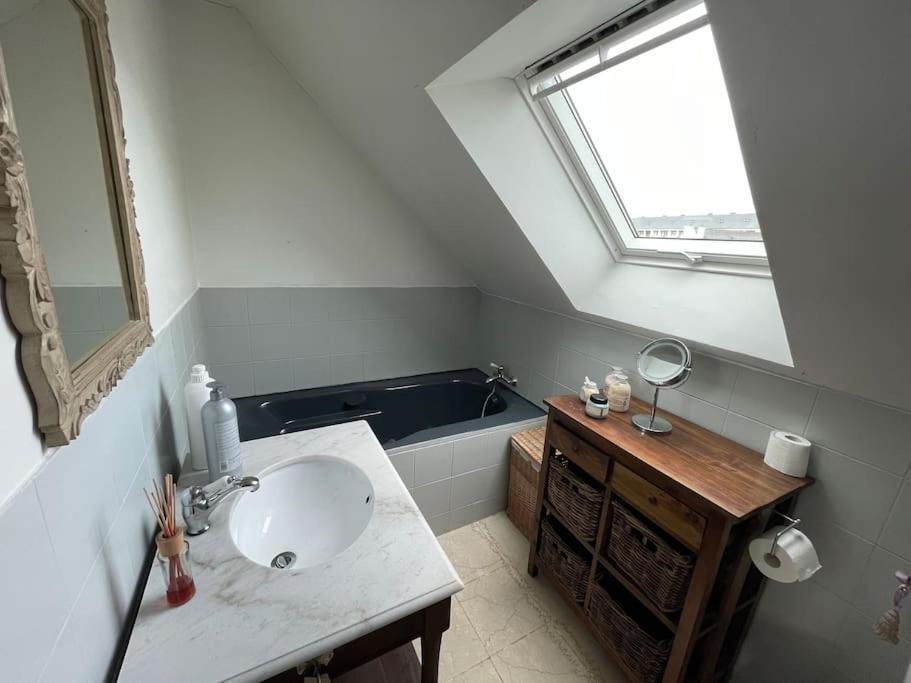 Maison Spacieuse Avec Jardin Et Salle De Sport Saint-Brieuc Esterno foto